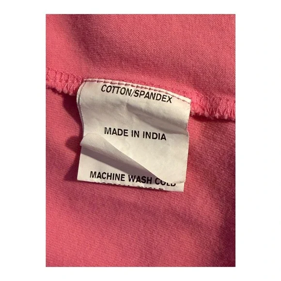 eShakti Pink Button Front Knit‎ Midi Dress Short Sleeve Casual Womens Size 4 - Picture 8 of 9